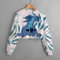 Stitch Patterned Spring Hoodies - Fashionable Girls' Long Sleeved Round Neck Sweaters 8
