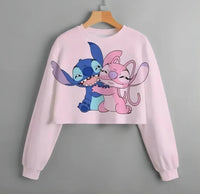 Stitch Patterned Spring Hoodies - Fashionable Girls' Long Sleeved Round Neck Sweaters 7