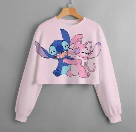 Stitch Patterned Spring Hoodies - Fashionable Girls' Long Sleeved Round Neck Sweaters 7
