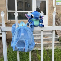 Stitch Plush Backpack for Kids - Cute and Soft Stuffed Cartoon Anime Shoulder Bag - Kawaii Cosplay - Lusy Store LLC