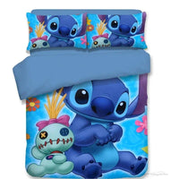 Stitch Quilt Cover Cartoon 3D Children's Bedding Set Pillowcases - Lusy Store LLC