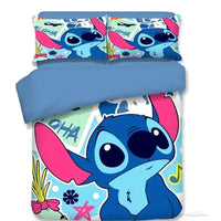 Stitch Quilt Cover Cartoon 3D Children's Bedding Set Pillowcases - Lusy Store LLC