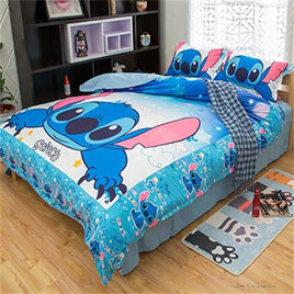Stitch Quilt Cover Cartoon 3D Children's Bedding Set Pillowcases - Lusy Store LLC
