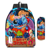 Stitch School Bag Backpack - Cute Cartoon Animation Design for Primary and Secondary School Students - Lusy Store LLC