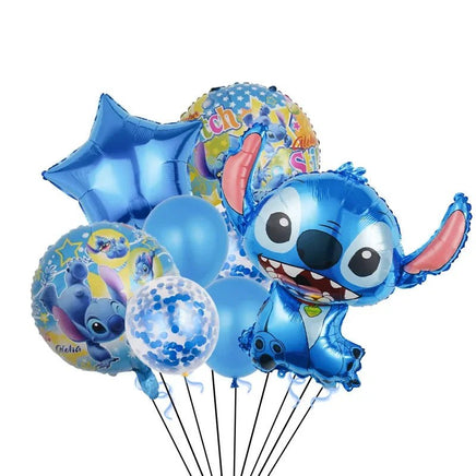 Stitch Balloon Set – Cartoon Theme Birthday Party Decorations – Lusy Store 1-set Stitch 13