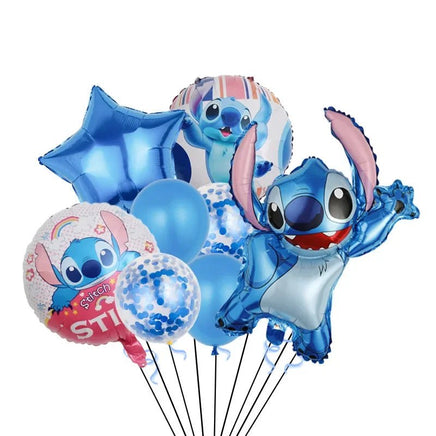 Stitch Balloon Set – Cartoon Theme Birthday Party Decorations – Lusy Store 1-set Medium-9