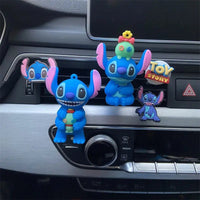 Stitch Spiderman Anime Car Perfume Holder - Cartoon Car Decor - Kid Toy Gift