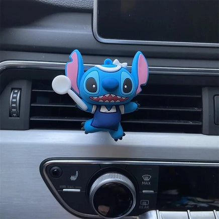 Stitch Spiderman Anime Car Perfume Holder - Cartoon Car Decor - Kid Toy Gift Stitch D