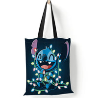 Stitch Tote Bags for Women - Canvas Handbags, Large Capacity Shopping Bags 4