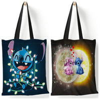 Stitch Tote Bags for Women - Canvas Handbags, Large Capacity Shopping Bags