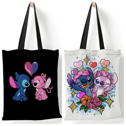 Stitch Tote Bags for Women - Canvas Handbags, Large Capacity Shopping Bags