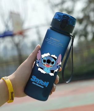 Stitch Water Cup - Large Capacity 560ML Portable Plastic Bottle - Lusy Store LLC