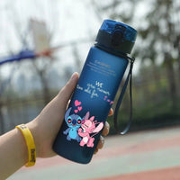 Stitch Water Cup - Large Capacity 560ML Portable Plastic Bottle 3 560ML