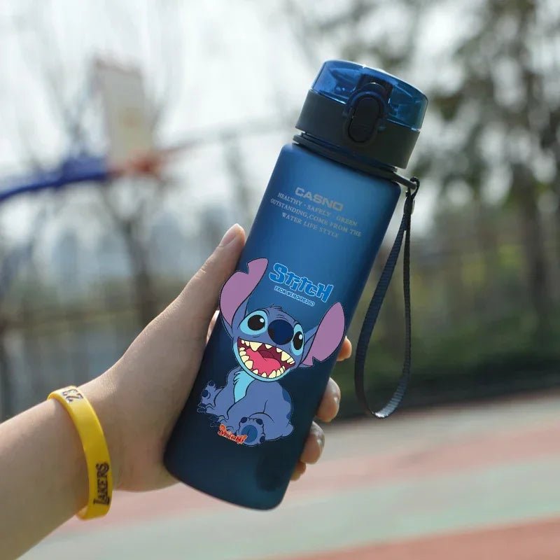 Stitch Water Cup - Large Capacity 560ML Portable Plastic Bottle - Lusy Store LLC