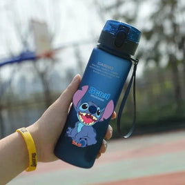 Stitch Water Cup - Large Capacity 560ML Portable Plastic Bottle