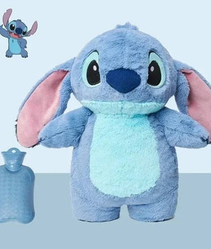 Stitch Winter Plush Hot Water Bottle - Extra Large, Anime Design Holiday Gift for Girls - Lusy Store LLC