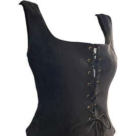 Suede Vest for Men/Women Black