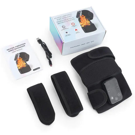 Knee Heating Massager Black Rechargeable type