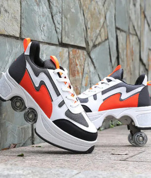 Casual Sneakers Walk Roller Skates