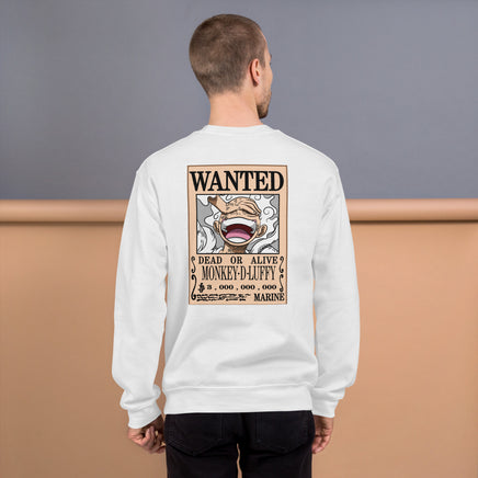 One Piece sweatshirt unisex soft classic fit sweater OPP1 White