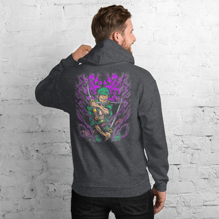 One Piece hoodie unisex staple cotton fabric is a popular material Dark Heather