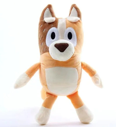 Plush Dog Toy Yellow and Brown 25cm Mom