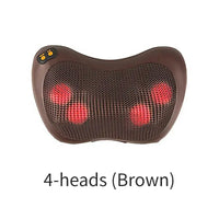 Electric Massage Pillow Brown-4 Head