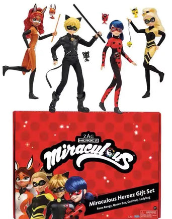 Miraculous Ladybug Cat Noir Action Figure – 28cm (11in) Collectible Toy – Lusy Store A set of 4 11"