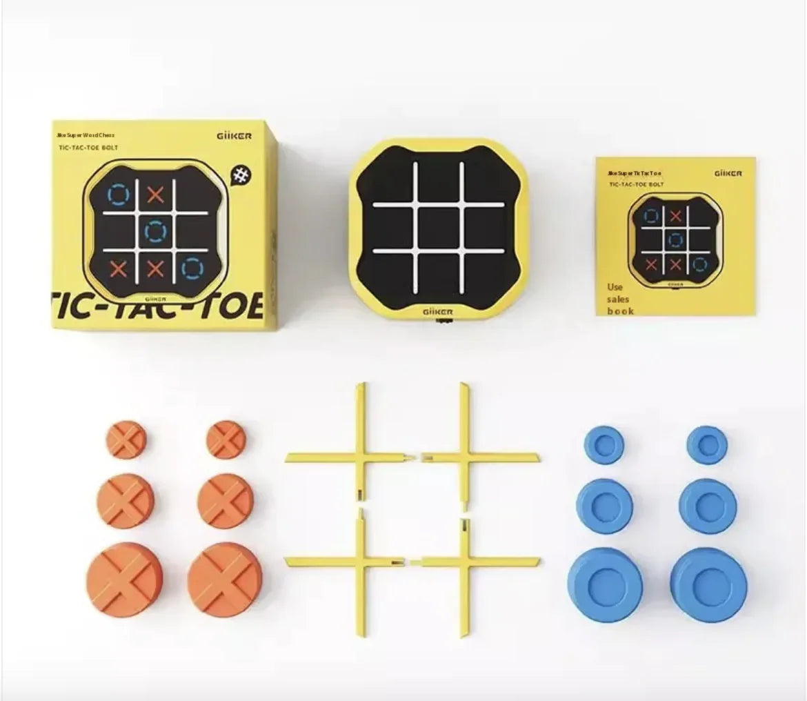 Lusy Store LLC Qike Super Tic-Tac-Toe All-in-One Chess Collection - Fun &amp; Educational Electronic Toy for Kids Toys