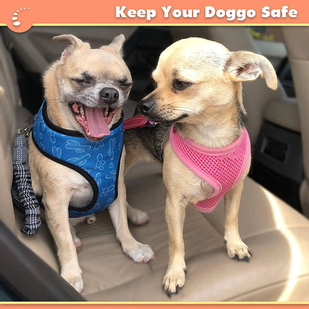 Lusy Store LLC 2 Pack Adjustable Car Dog Harness Pets