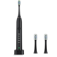Electric Toothbrush IPX7 Replacement Heads Set Black 22x2.4x2.4cm