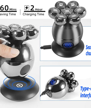 Men Grooming Kit Wet Dry Electric Shaver - Lusy Store LLC 