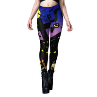Women's Halloween Leggings - Bandage Print Yoga Pants for a Festive Workout - Lusy Store LLC