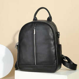 Women's Large Capacity Leather Backpack - Multipurpose Schoolbag and Laptop Bag - Lusy Store LLC