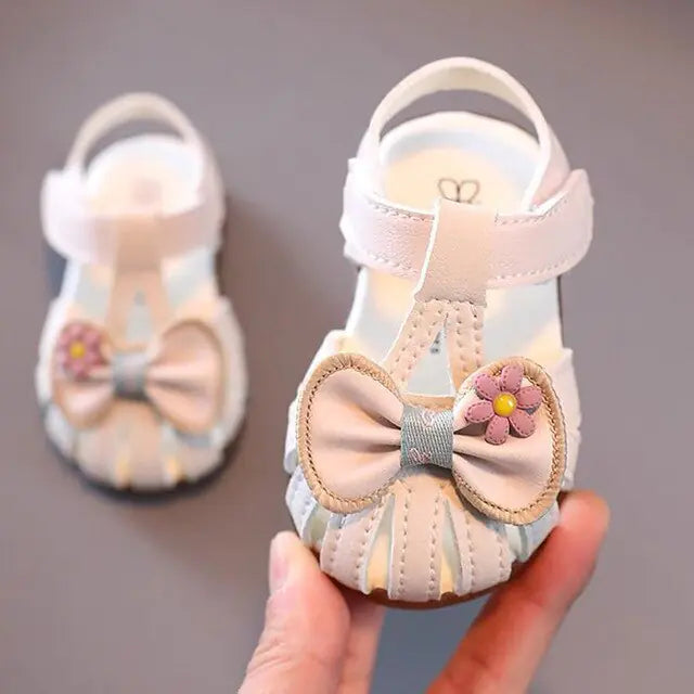 Lusy Store LLC 1-3Y Toddler Sandals Fashion Bowknot Sandals