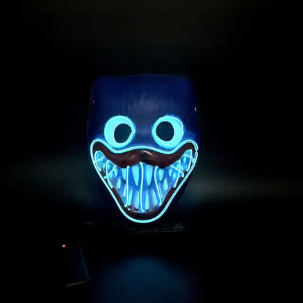 Cyberpunk Halloween Mask LED Blue 21 x 17 x 3 Centimeters