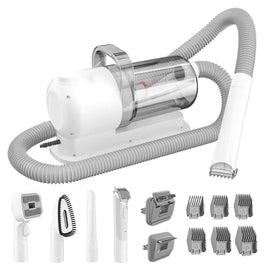 Pet Suction And Scissors All-in-one Machine Dust Collection Suit Multi-function Hair Care Device Medium Gauge