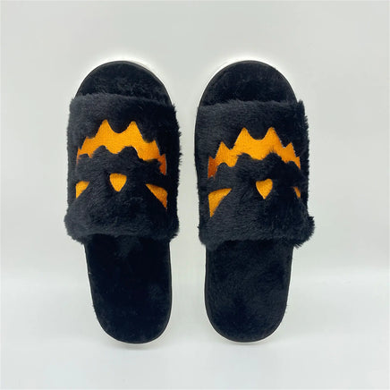 Halloween Warm Home Slippers Black