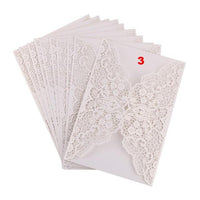 10 Pcs/Set Laser Cut Butterfly Vertical Invitations Cards Kits - Lusy Store