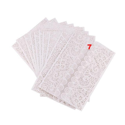 10 Pcs/Set Laser Cut Butterfly Vertical Invitations Cards Kits - Lusy Store
