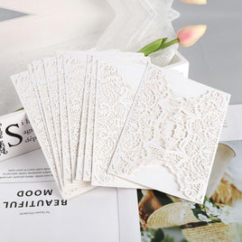 10 Pcs/Set Laser Cut Butterfly Vertical Invitations Cards Kits - Lusy Store