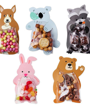 10 Sheets/Bag Cute Cartoon Gifts Bags Christmas Party Cookie Packaging - Lusy Store