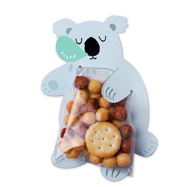 10 Sheets/Bag Cute Cartoon Gifts Bags Christmas Party Cookie Packaging - Lusy Store