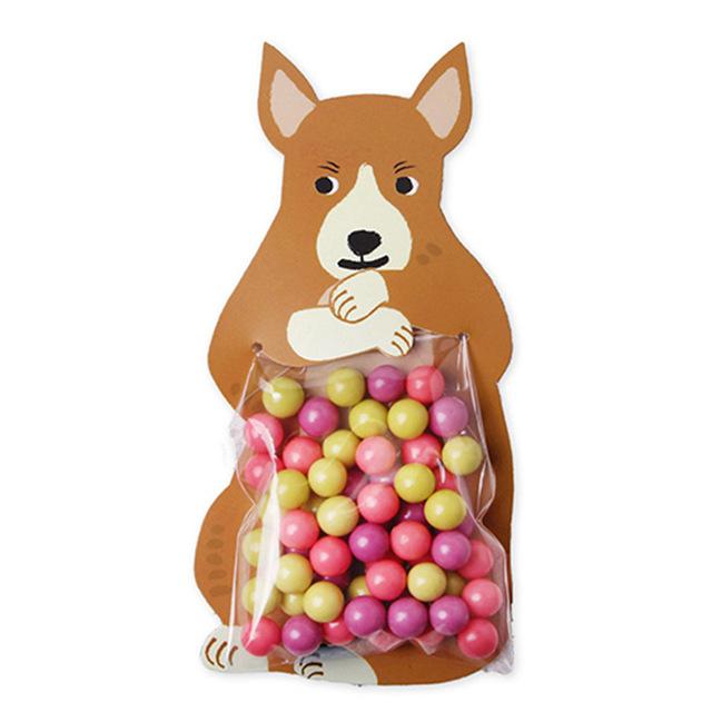 10 Sheets/Bag Cute Cartoon Gifts Bags Christmas Party Cookie Packaging - Lusy Store