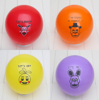 100pcs Five Nights at Freddy's Freddy Fazbear Fox Bonnie Chica Printed Latex Balloons Party - Lusy Store