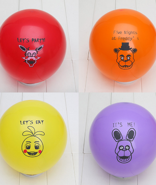 100pcs Five Nights at Freddy's Freddy Fazbear Fox Bonnie Chica Printed Latex Balloons Party - Lusy Store
