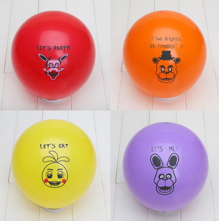 100pcs Five Nights at Freddy's Freddy Fazbear Fox Bonnie Chica Printed Latex Balloons Party - Lusy Store