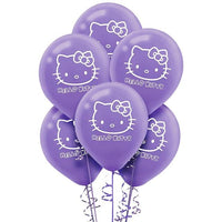 10pcs Hello Kitty Cat Birthday Party Decoration Balloons Child Baby Shower - Lusy Store
