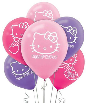 10pcs Hello Kitty Cat Birthday Party Decoration Balloons Child Baby Shower - Lusy Store