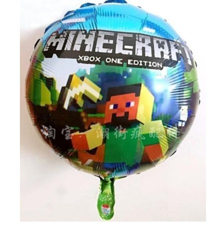 10pcs Minecraft balloon (18") - Minecraftl birthday party foil balloon for kids party - Lusy Store